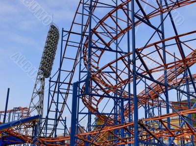 the big fixture and the blue sky