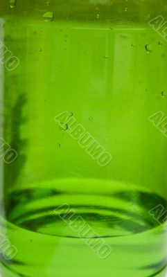 Green plastic bottle Green plastic bottle