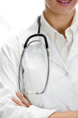 close view of stethoscope