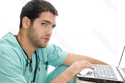 doctor with laptop