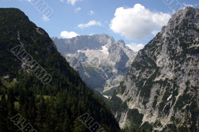 German Alps - Zugspitze and Höllental glacier