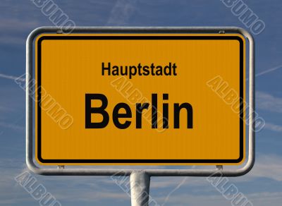 General city entry sign of Berlin