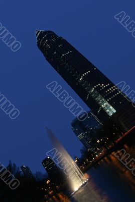 Messeturm tower in Frankfurt, Germany Messeturm tower in Frankfurt, Germany