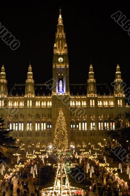 Christmas fair in Vienna, place in front of city hall