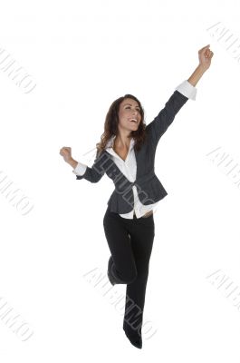 stylish pose of young lady