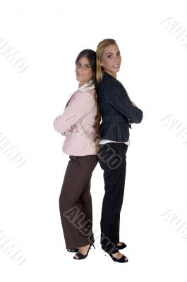 businesswomen with folded hands
