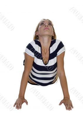 exercising pretty female