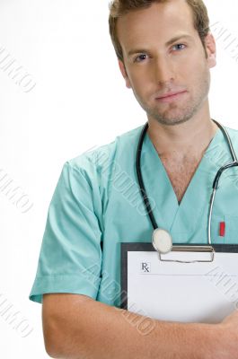 handsome doctor with stethoscope