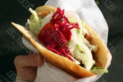 Turkish doner kebab for to go Turkish doner kebab for to go