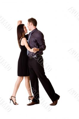 couple dancing happily