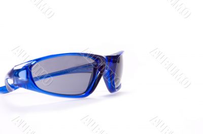 Sunglasses on white backgroung fashion black lens