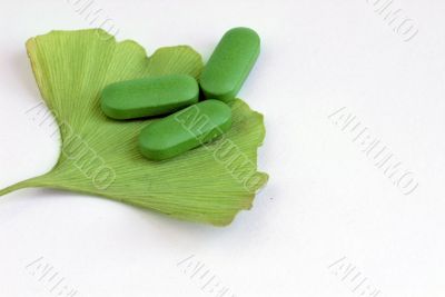 Ginkgo Biloba and herbal pills Ginkgo Biloba and herbal pills