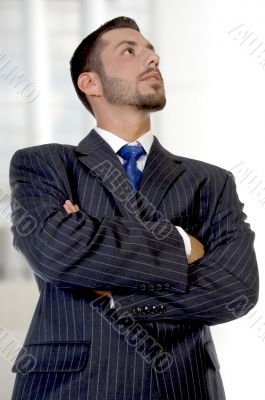 potrait of a businessman with hands crossed