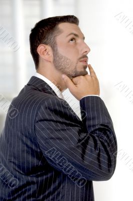 thinking young executive