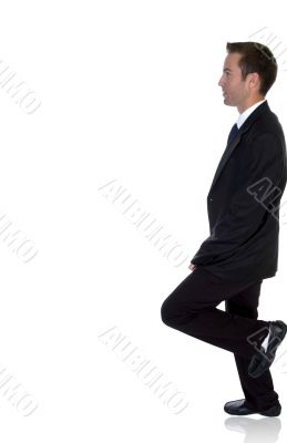 side view of businessman