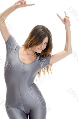 lady doing dance step