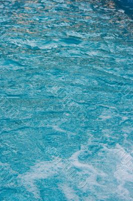textured rippled deep blue water surface