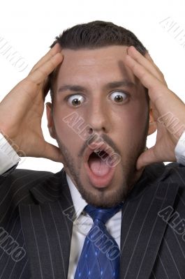 shocked businessman