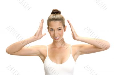 portrait of dancing female