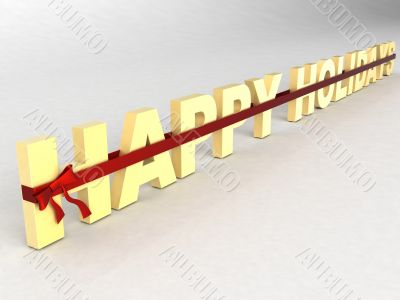  three dimensional wrapped in a  ribbon