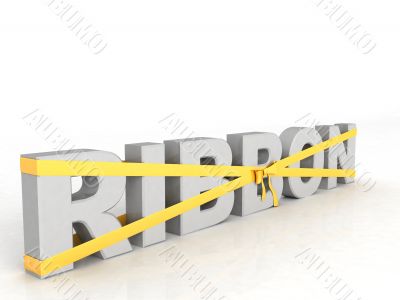  three dimensional wrapped in a  ribbon