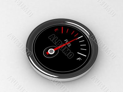  three dimensional  fuel  gauge