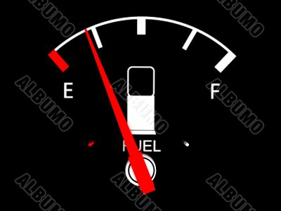  three dimensional  fuel  gauge