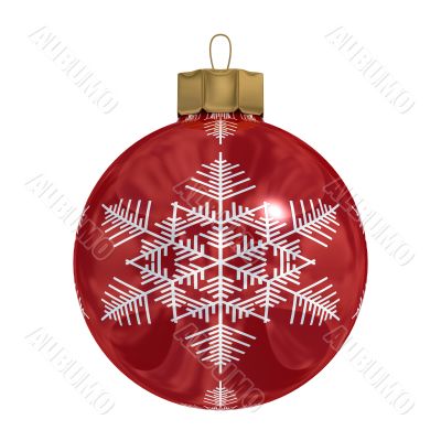 Christmas decoration on white background. 3D image. Christmas decoration on white background. 3D image.