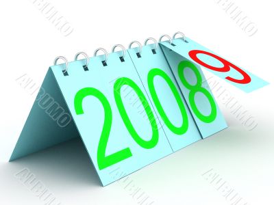 Calendar for 2009. 3D image. Calendar for 2009. 3D image.