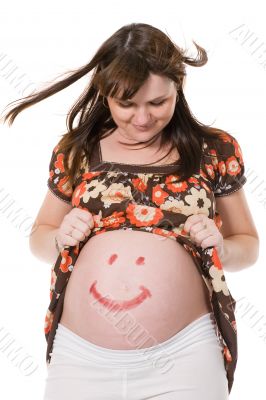 happy pregnant woman happy pregnant woman