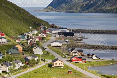 small norwegian fisher`s village small norwegian fisher`s village
