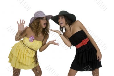 fashion models with hat