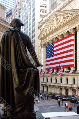 George Washington at New York Stock Exchange