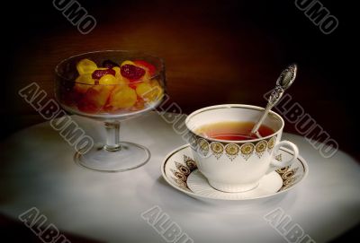 Still-life with a cup of tea