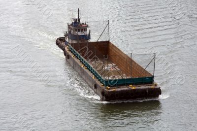 Garbage transport ship