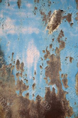 The painted old wall