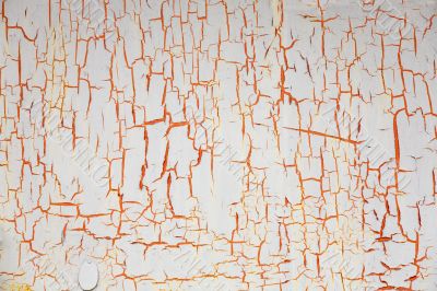 The painted peeled old wall