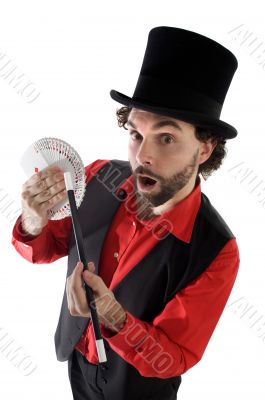 surprised magician