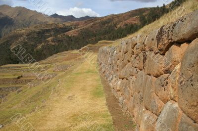 Inca castle ruins in Chinchero