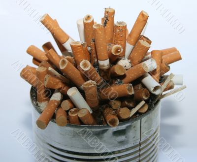 cigarette butt garbage pile