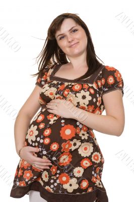 happy pregnant woman portrait