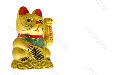 Golden lucky cat from China