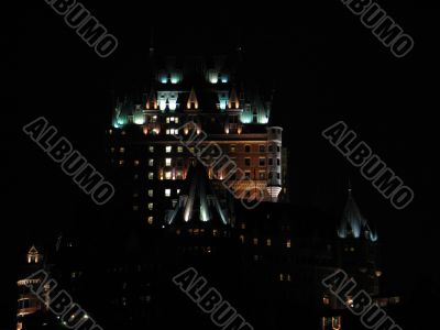 chateau frontenac, quebec, canada, at night chateau frontenac, quebec, canada, at night
