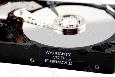 Hard drive interior