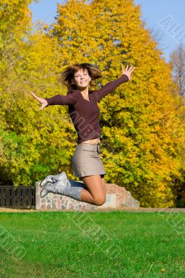 nice jumping girl nice jumping girl