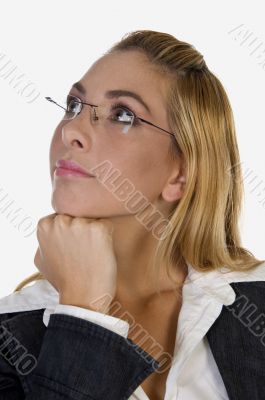 stylish pose of businessperson