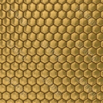 Comb honey. 3D image. Illustrations