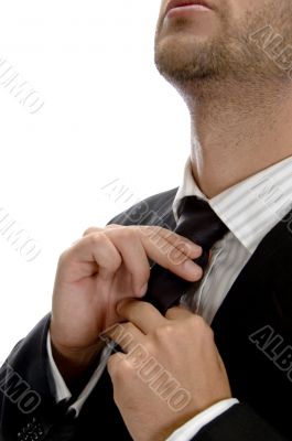 businessman wearing tie