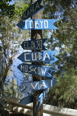 multidirections sign