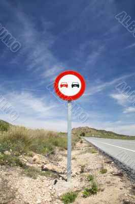overtake sign
